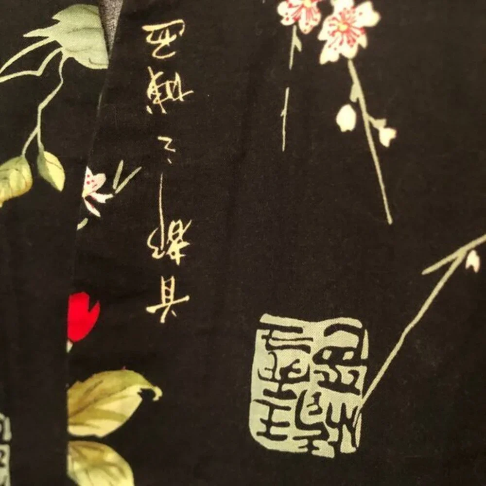 Shacket with floral/Asian print